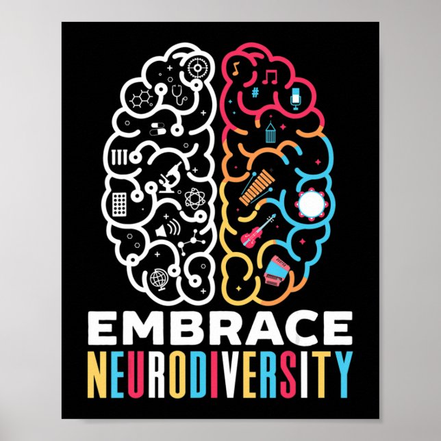 Embrace Neurodiversity Design for a Autism Awarene Poster (Front)