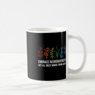 Embrace Neurodiversity Flower Autism Awareness Mum Coffee Mug