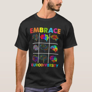 Embrace Neurodiversity Video Game Autism Awareness T-Shirt