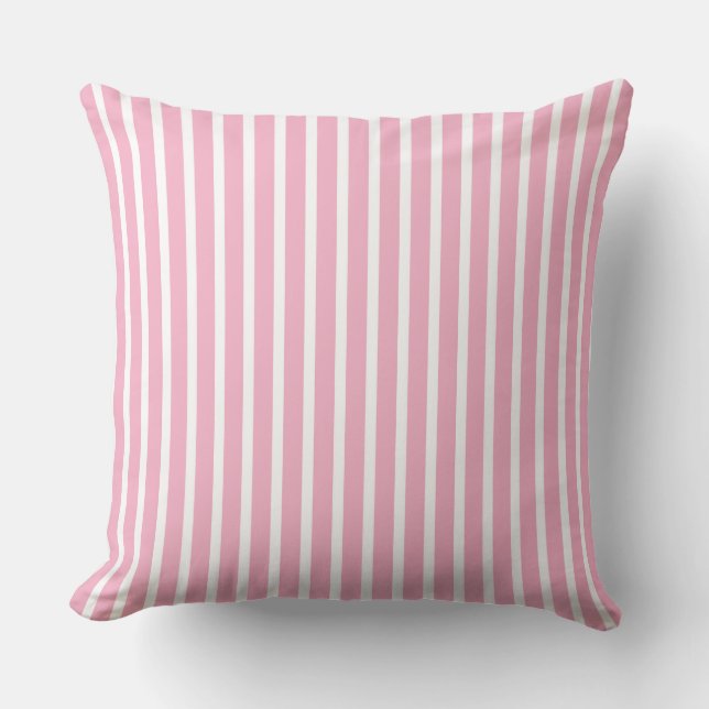Embrace Playfulness with Soft Stripe Pattern Cushion (Front)