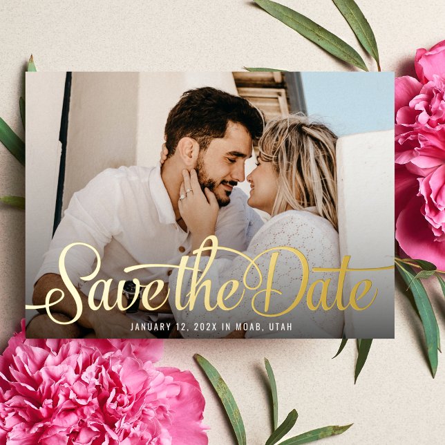 Embrace Save the Date Foil Invitation (Creator Uploaded)