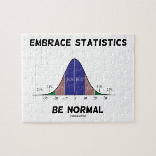 Embrace Statistics Be Normal (Bell Curve) Jigsaw Puzzle