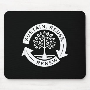 Embrace Sustainable Living - Nature Lover Earth Da Mouse Pad