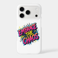 Embrace the Chaos – Grunge Typography Quote Design