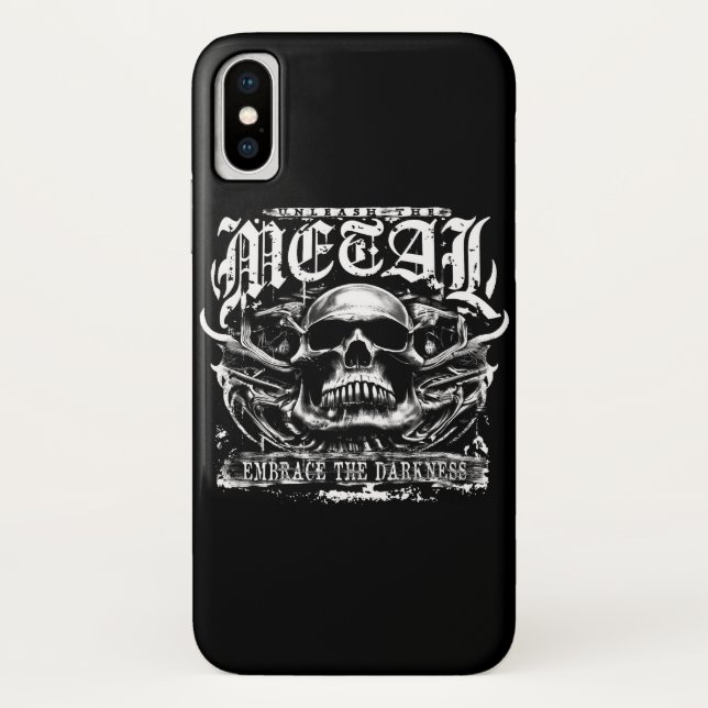 Embrace the darkness, unleash the metal Case-Mate iPhone case (Back)