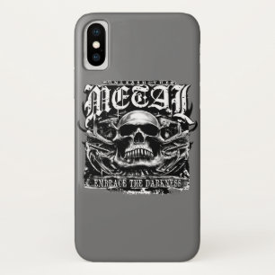 Embrace the darkness, unleash the metal iPhone x case