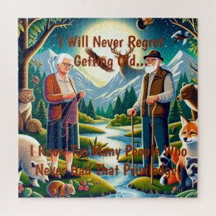 Embrace the Journey: A Timeless Tribute to Aging Jigsaw Puzzle