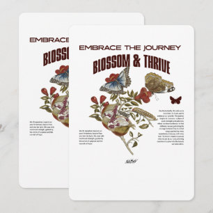 Embrace the Journey Blossom & Thrive for Self Grow Invitation
