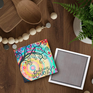 Embrace the Journey inspirational Magnet