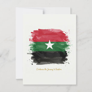 “Embrace the Journey to Freedom. Postcard