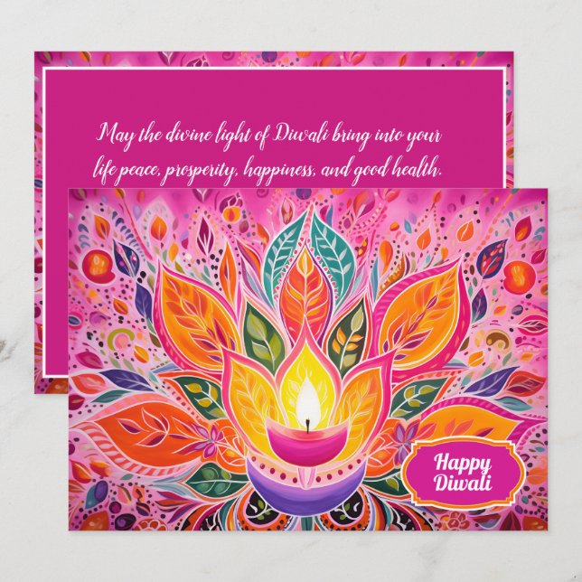 Embrace the Joy: A Diwali Celebration card (Front/Back)