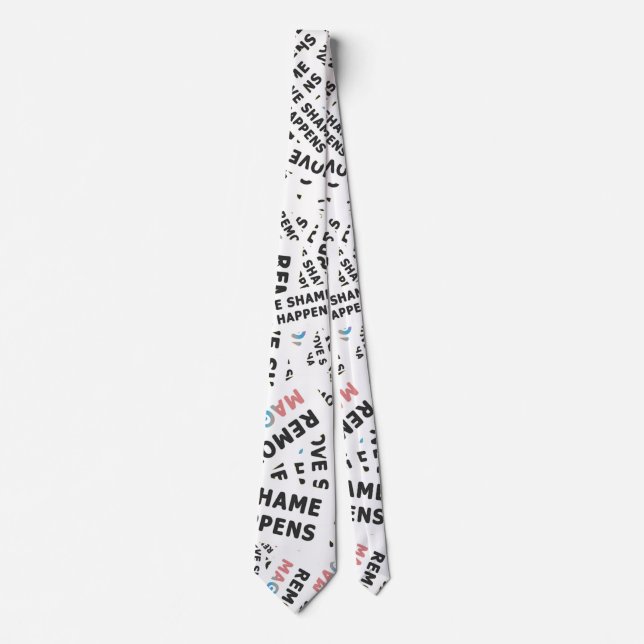 Embrace the Magic Inspirational Phrase Pattern Tie (Front)