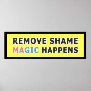 Embrace the Magic Inspirational Phrase Poster