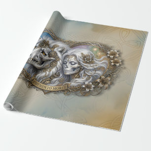 Embrace the mystery of mortality  wrapping paper