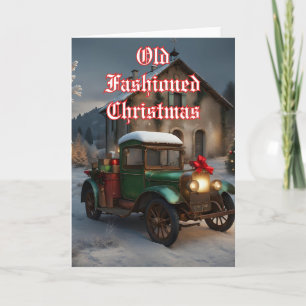 Embrace the Old Fashioned Christmas Holiday Spirit Card