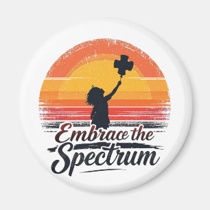 Embrace the Spectrum Autism Awareness Magnet