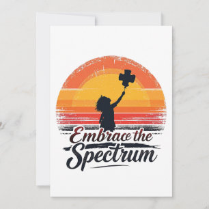 Embrace the Spectrum Autism Awareness Thank You Card
