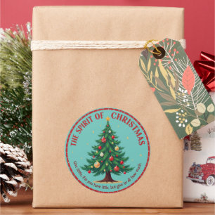 Embrace the Spirit of Christmas Classic Round Sticker
