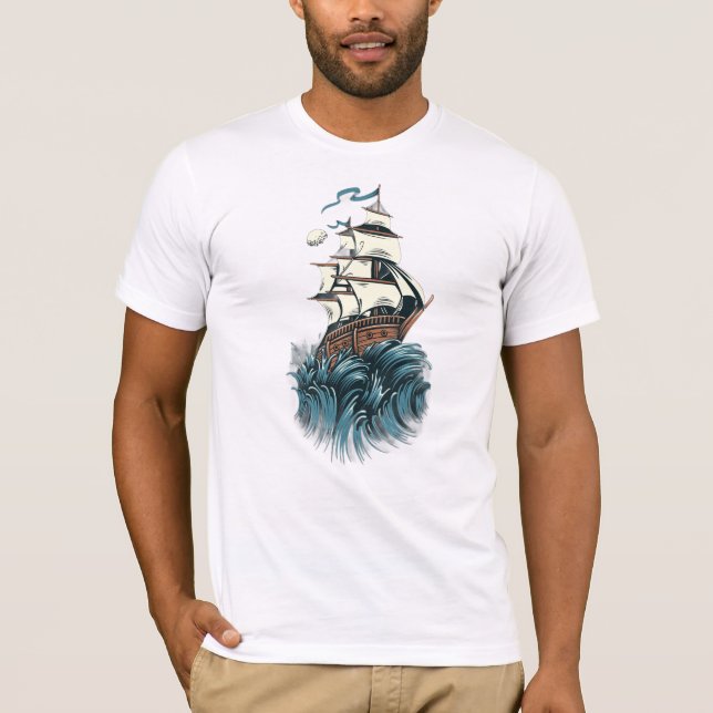 Embrace the Struggle | Sailor Struggle Ship Men's  T-Shirt (Front)