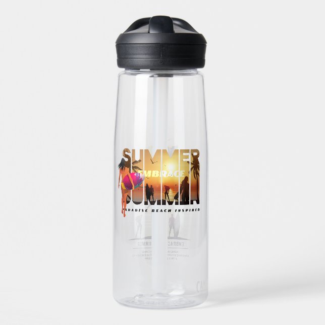 Embrace the Summer | 25oz Water Bottle (Front)