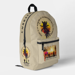 Embrace the Summer    Printed Backpack