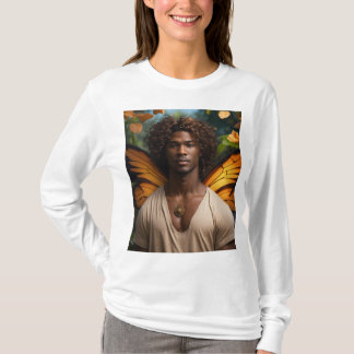 Embrace Transformation, Wear Freedom." "Wings of S T-Shirt