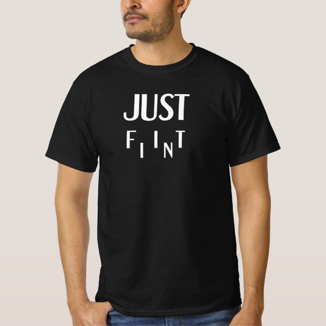 “Embrace Unity: JUST FIT IN” motivational  T-Shirt (Front)