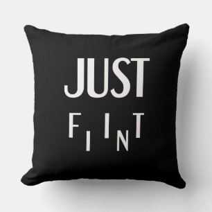 “Embrace Unity: JUST FIT IN” motivational words Cushion