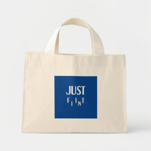 “Embrace Unity: JUST FIT IN” motivational words Mini Tote Bag