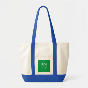 “Embrace Unity: JUST FIT IN” motivational words Tote Bag