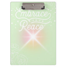 "Embrace you Peace" school/office clipboard