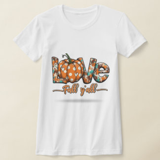Embrace Your Autumn Vibe: 'Fall Y'all' Leopard Pri T-Shirt