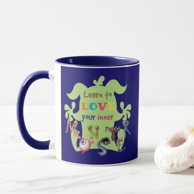 Embrace your inner monster  mug (With Donut)