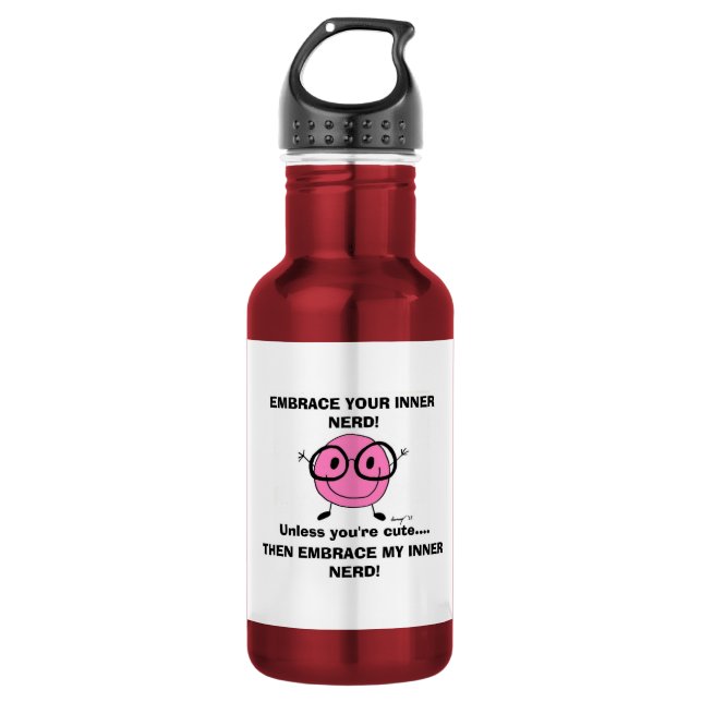 EMBRACE YOUR INNER NERD 532 ML WATER BOTTLE (Front)