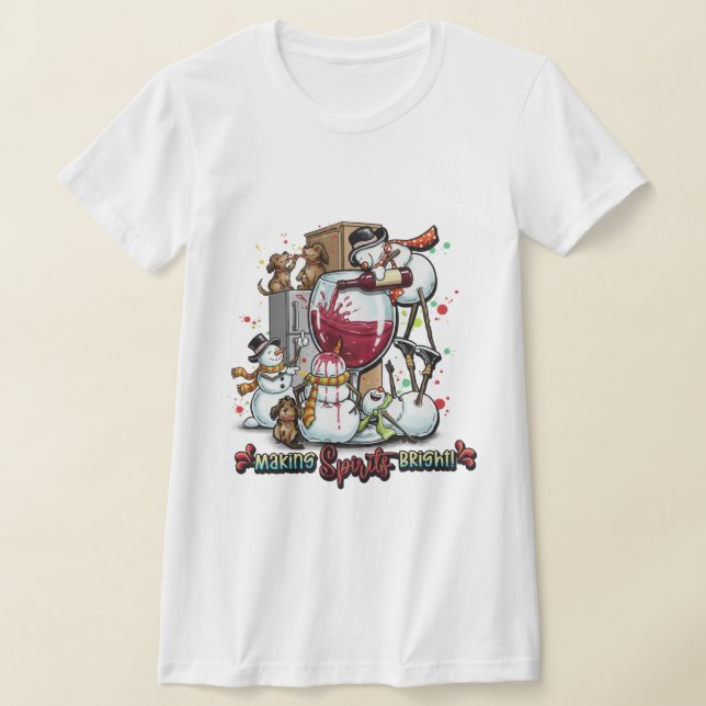 Embrace Your Inner Spark: 'Making Spirits Bright'  T-Shirt (Laydown)