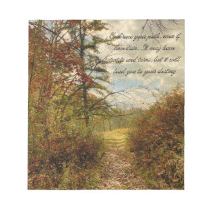 Embrace Your Path Notebook Notepad