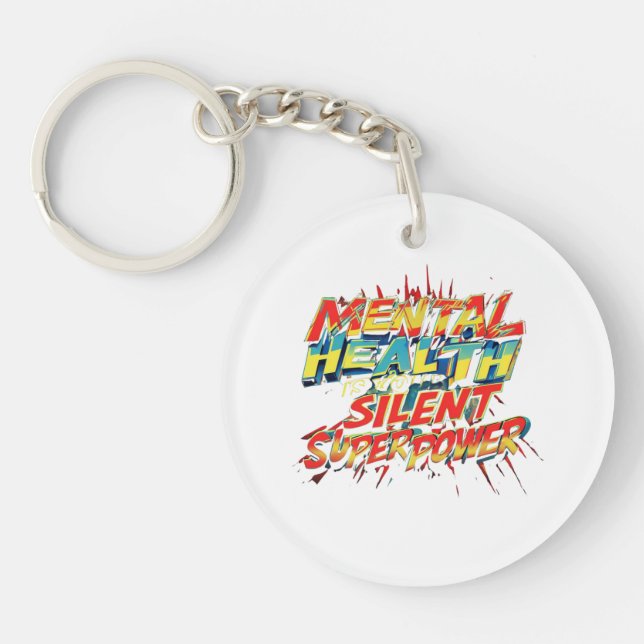 Embrace Your Superpower Key Ring (Front)