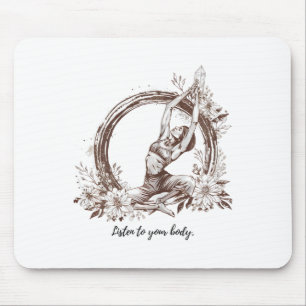 Embrace Your Zen - Yoga And Meditation Inspired Ar Mouse Pad