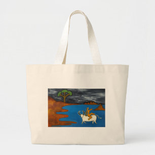 Embraced By the Dark Dark Night Large Tote Bag