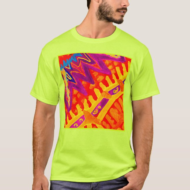 Embracing Colourful Pattern Design T-Shirt (Front)