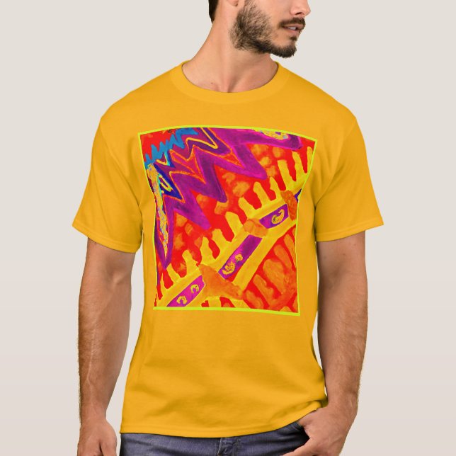 Embracing Colourful Pattern Design T-Shirt (Front)