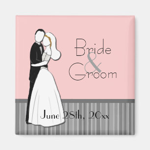 Embracing Couple Save the Date Magnet