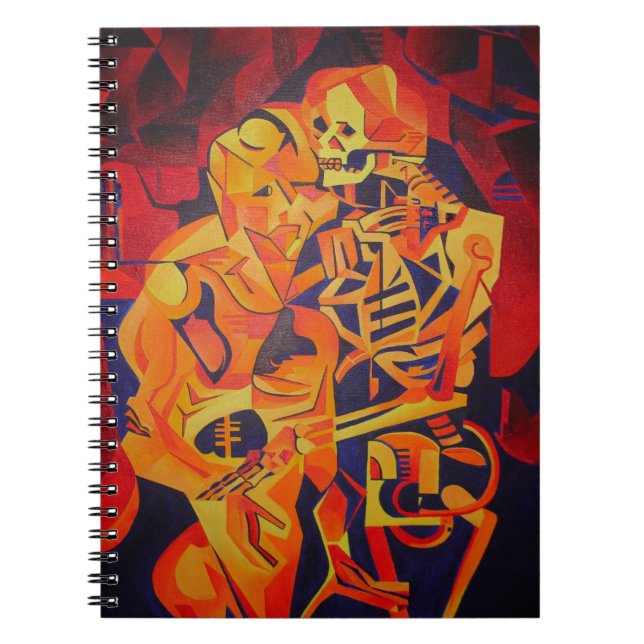 Embracing Death Colourful Geometric Art Notebook (Front)