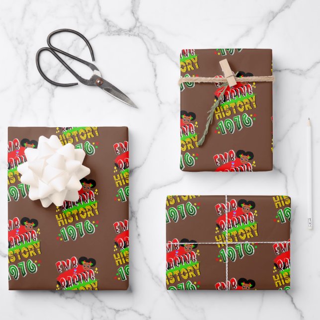 Embracing History 1976 Wrapping Paper Sheet (Front)