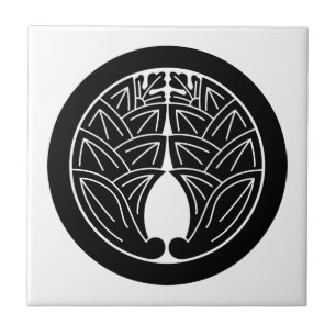 Embracing japanese gingers in circle ceramic tile