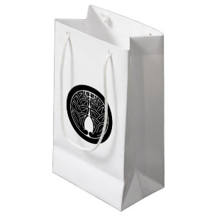 Embracing japanese gingers in circle small gift bag