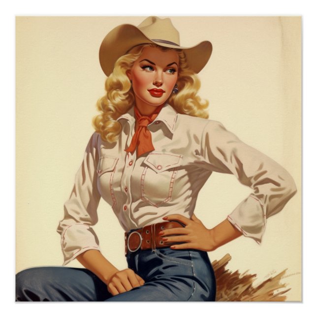  Embracing Old West Glamour: Wild West Whispers Poster (Front)