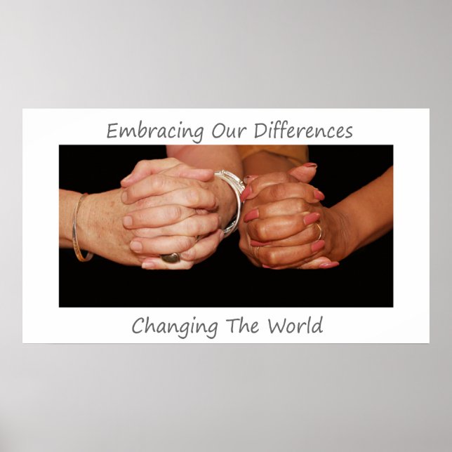 Embracing Our DIfferences Poster (Front)
