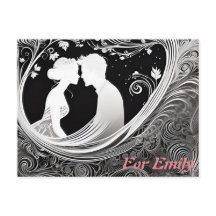 Embracing Silhouette Testament to Love's Contra