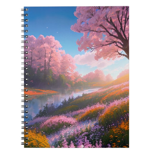 Embracing the Morning Glow Notebook (Front)